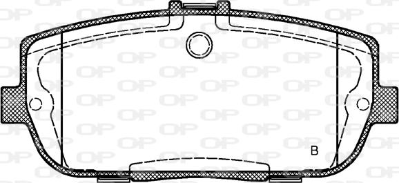 Open Parts BPA1190.01 - Brake Pad Set, disc brake autospares.lv