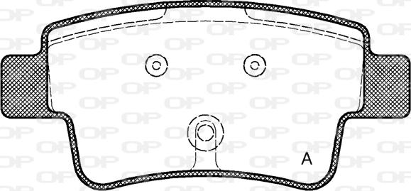 Open Parts BPA1198.00 - Brake Pad Set, disc brake autospares.lv