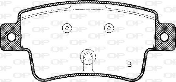 Open Parts BPA1198.02 - Brake Pad Set, disc brake autospares.lv