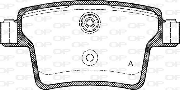 Open Parts BPA1149.10 - Brake Pad Set, disc brake autospares.lv