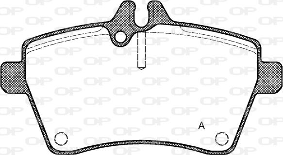 Open Parts BPA1144.00 - Brake Pad Set, disc brake autospares.lv