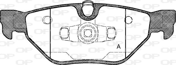 Open Parts BPA1145.00 - Brake Pad Set, disc brake autospares.lv