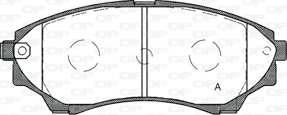 Open Parts BPA1151.00 - Brake Pad Set, disc brake autospares.lv