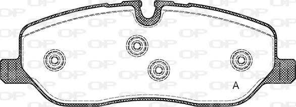 Open Parts BPA1158.00 - Brake Pad Set, disc brake autospares.lv