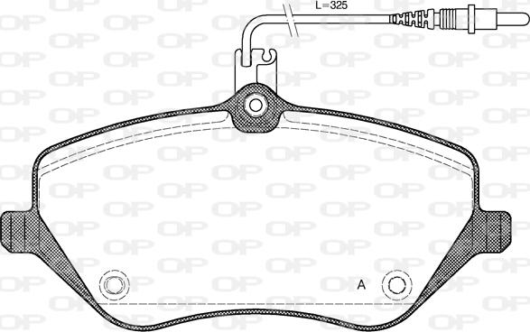 Open Parts BPA1101.04 - Brake Pad Set, disc brake autospares.lv