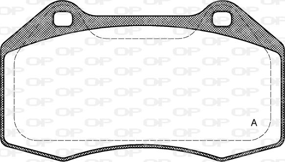 Open Parts BPA1113.00 - Brake Pad Set, disc brake autospares.lv