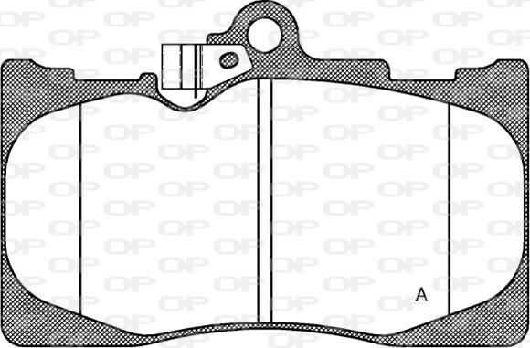 Open Parts BPA1180.02 - Brake Pad Set, disc brake autospares.lv