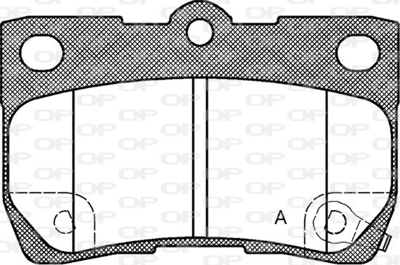 Open Parts BPA1181.02 - Brake Pad Set, disc brake autospares.lv