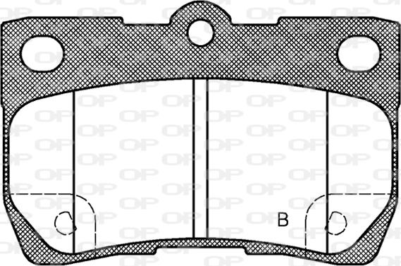 Open Parts BPA1181.02 - Brake Pad Set, disc brake autospares.lv