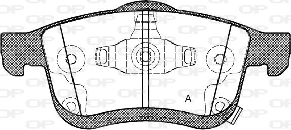 Open Parts BPA1183.42 - Brake Pad Set, disc brake autospares.lv