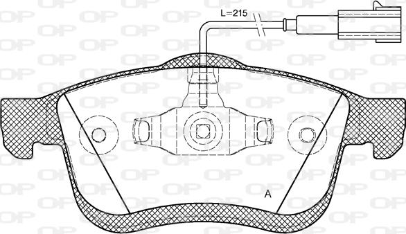 Open Parts BPA1183.01 - Brake Pad Set, disc brake autospares.lv