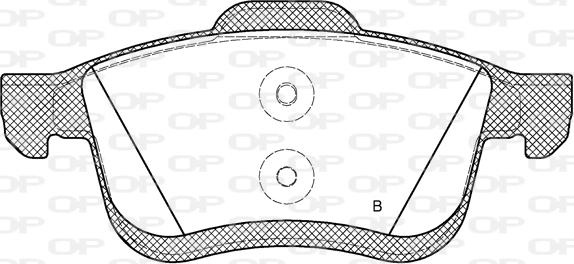 Open Parts BPA1183.01 - Brake Pad Set, disc brake autospares.lv