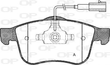 Open Parts BPA1183.02 - Brake Pad Set, disc brake autospares.lv