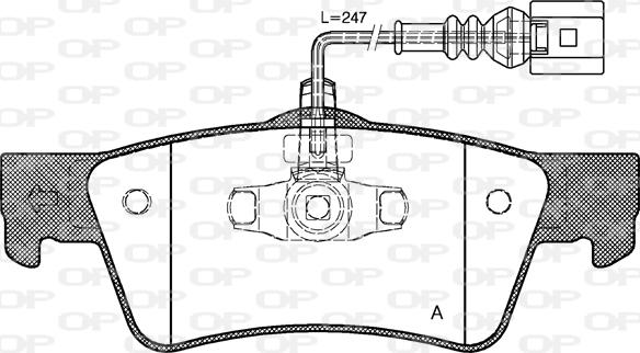 Open Parts BPA1187.02 - Brake Pad Set, disc brake autospares.lv