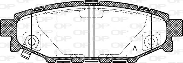 Open Parts BPA1136.01 - Brake Pad Set, disc brake autospares.lv