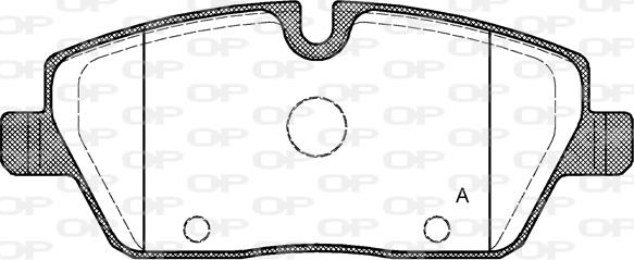 Open Parts BPA1131.00 - Brake Pad Set, disc brake autospares.lv