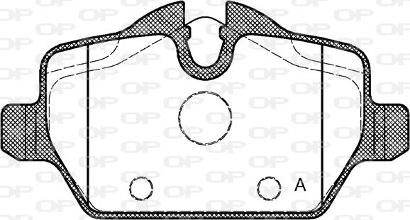 Open Parts BPA1132.00 - Brake Pad Set, disc brake autospares.lv