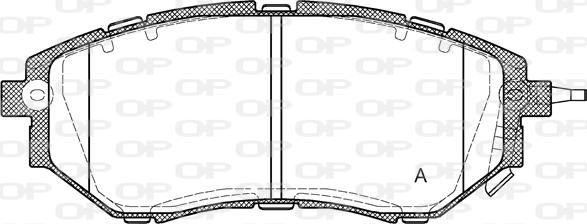 Open Parts BPA1137.02 - Brake Pad Set, disc brake autospares.lv