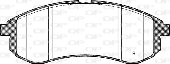 Open Parts BPA1129.01 - Brake Pad Set, disc brake autospares.lv