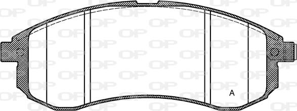 Open Parts BPA1129.01 - Brake Pad Set, disc brake autospares.lv