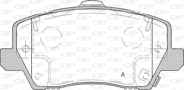 Open Parts BPA1803.02 - Brake Pad Set, disc brake autospares.lv