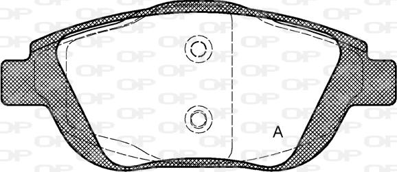 Open Parts BPA1392.00 - Brake Pad Set, disc brake autospares.lv