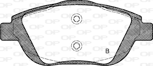 Open Parts BPA1392.00 - Brake Pad Set, disc brake autospares.lv
