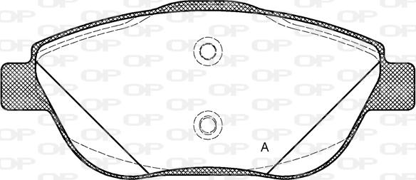 Open Parts BPA1392.10 - Brake Pad Set, disc brake autospares.lv