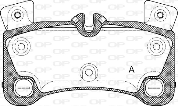 Open Parts BPA1346.00 - Brake Pad Set, disc brake autospares.lv