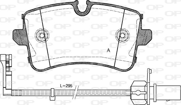 Open Parts BPA1343.10 - Brake Pad Set, disc brake autospares.lv