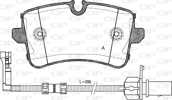 Open Parts BPA1343.20 - Brake Pad Set, disc brake autospares.lv