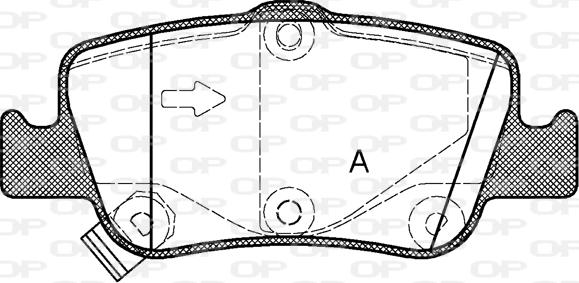 Open Parts BPA1356.02 - Brake Pad Set, disc brake autospares.lv