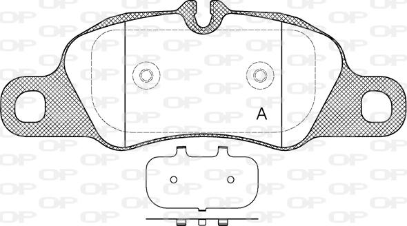 Open Parts BPA1366.00 - Brake Pad Set, disc brake autospares.lv