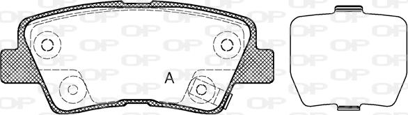 Open Parts BPA1362.02 - Brake Pad Set, disc brake autospares.lv