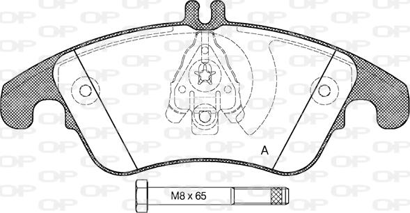 Open Parts BPA1304.00 - Brake Pad Set, disc brake autospares.lv