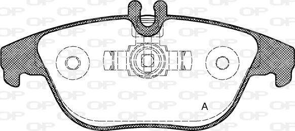 Open Parts BPA1305.00 - Brake Pad Set, disc brake autospares.lv