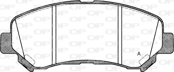 Open Parts BPA1318.00 - Brake Pad Set, disc brake autospares.lv