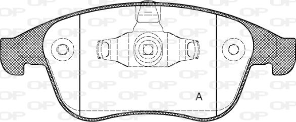 Open Parts BPA1389.00 - Brake Pad Set, disc brake autospares.lv