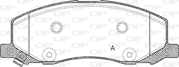 Open Parts BPA1386.02 - Brake Pad Set, disc brake autospares.lv