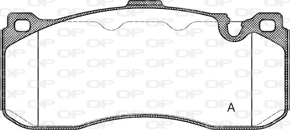 Open Parts BPA1380.00 - Brake Pad Set, disc brake autospares.lv