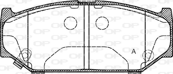 Open Parts BPA1381.11 - Brake Pad Set, disc brake autospares.lv