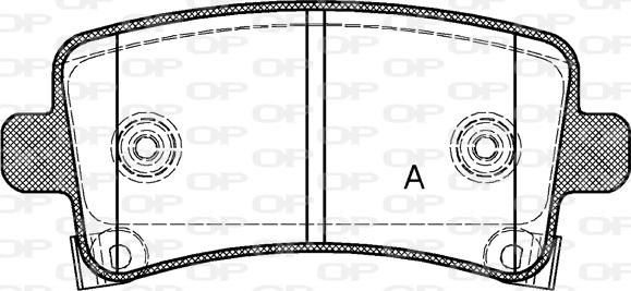 Open Parts BPA1388.04 - Brake Pad Set, disc brake autospares.lv