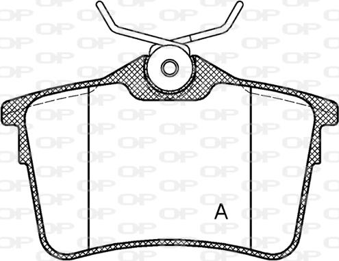 Open Parts BPA1382.00 - Brake Pad Set, disc brake autospares.lv