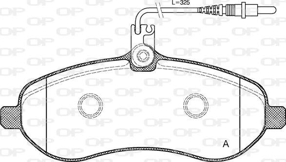 Open Parts BPA1292.01 - Brake Pad Set, disc brake autospares.lv