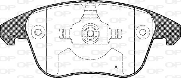 Open Parts BPA1249.00 - Brake Pad Set, disc brake autospares.lv