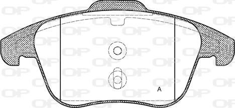 Open Parts BPA1249.30 - Brake Pad Set, disc brake autospares.lv