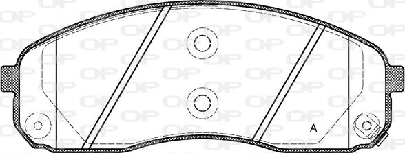 Open Parts BPA1244.02 - Brake Pad Set, disc brake autospares.lv