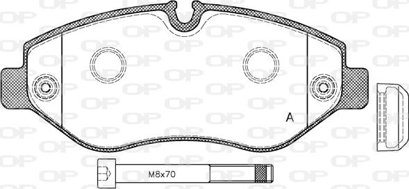 Open Parts BPA1245.00 - Brake Pad Set, disc brake autospares.lv