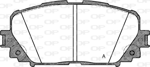 Open Parts BPA1258.00 - Brake Pad Set, disc brake autospares.lv