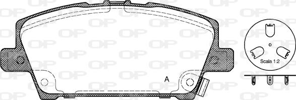 Open Parts BPA1205.02 - Brake Pad Set, disc brake autospares.lv